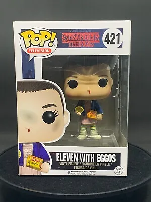$27.50 • Buy Eleven With Eggos Stranger Things 421 POP! Vinyl Figure +FREE POP PROTECTOR! #2