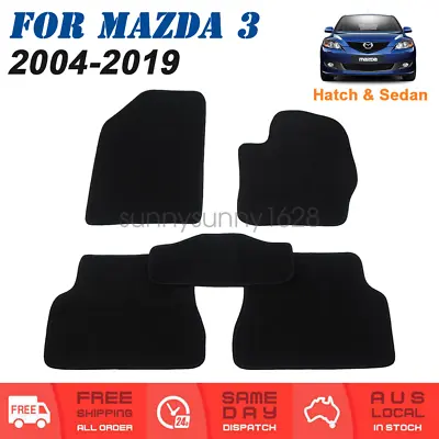 Tailored For Mazda 3 BK 2004 To 2009 Sedan / Hatch Car Carpet Floor Mats 5Pcs • $46.99