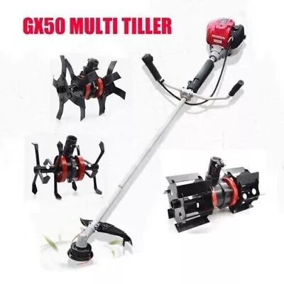 GX50 3 In 1 Grass Cutting 4 Strokes Brush Cutter 50cc Yard Tiller Cutting Blade • £245