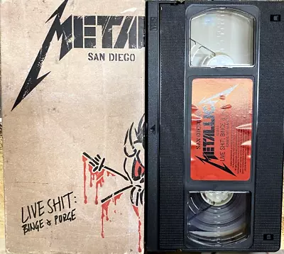 Metallica VHS VIDEO Live Shit Binge & Purge : San Diego (⭐ Tape # 1 Only ) 1992 • $6.99
