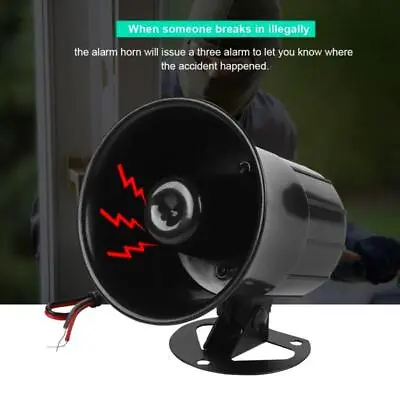 Wireless Outdoor Home Security Alarm Siren For +12V DC - New • $13.98