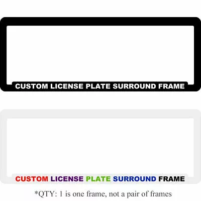 Custom Personalised License Number Plate Surround Frame Car Advertising Business • $15.95