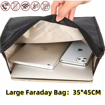 Faraday Mobile Phone Blocker Bag RFID RF Signal Blocker Shielding Safe Pouch Bag • $12
