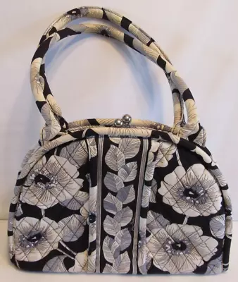 Vera Bradley Kiss Lock Camellia Eloise Double Handle Clam Shell Purse/Handbag • $32