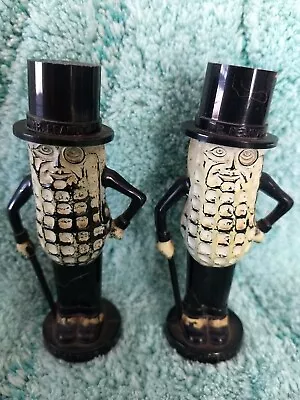 Vintage Pyro Planters Mr. Peanut Plastic Salt & Pepper Shakers Made In USA  • $6