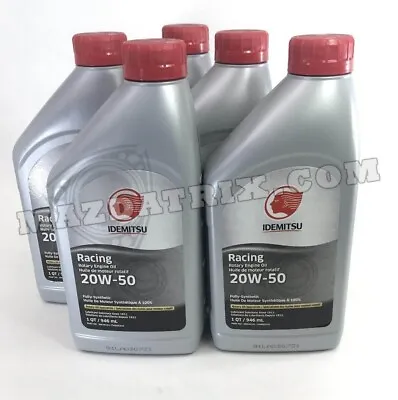 Idemitsu 20W-50 Oil For Mazda Rotary Engines - 5 Quarts -- RX7 RX8 12A 13B  • $78.31