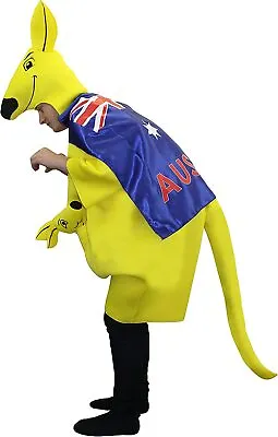 Adults Kangaroo Costume Australian Flag Cape Australia Day Rugby Fancy Dress • £20.99