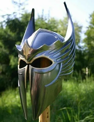 Medieval Steel Viking Helmet LOTR HIGH ELVEN WARRIOR HELMET Halloween • $161.10