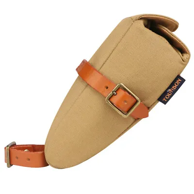 TOURBON Vintage Canvas Bicycle Saddle Seat Pouch Cycling Tool Storage Bag Gift • $49.49