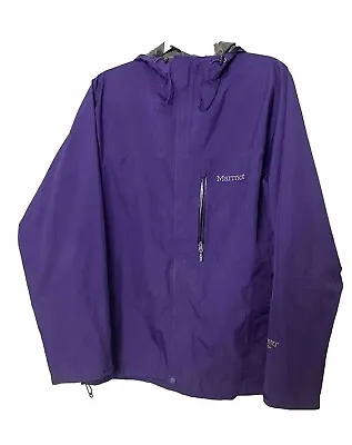 Marmot Gore Tex Pac Lite Jacket Full Zip Hooded Soft Shell Size MEDIUM Purple • $75