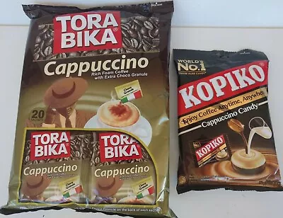  Tora-Bika Cappuccino Satchels 20x25gram + Kopiko Cappuccino Coffee Candy 175g • $14.90
