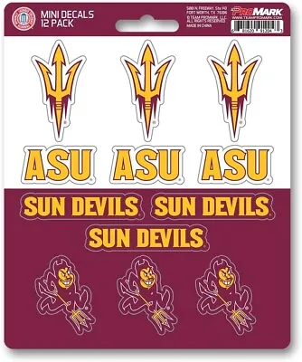 Arizona State Sun Devils Mini Decals Stickers 12 Pack Window Laptop USA SHIPPING • $6.99