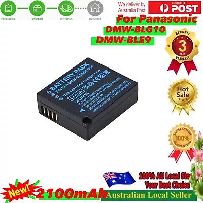 2100mAh DMW-BLG10 DMW-BLE9 Battery For Panasonic Lumix DMC GF6 GX7 GF3 GF5 NEWs • $15.50