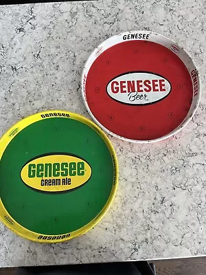 2 Vintage GENESEE CREAM ALE & Genesee Red Beer Tray Rochester New York • $39.50