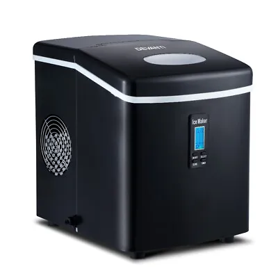 Devanti 3.2L Portable Ice Maker Commercial Machine Stainless Steel Ice Cube BK • $189.95