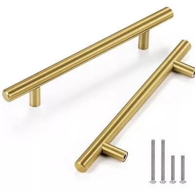 CZC HOME Gold Cabinet Handles 5 Pack 3-1/2 Inch Cabinet Pulls Brushed Brass K... • $14.50