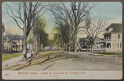 Meriden CT  Scene At Curtis Street From Ann St. Lkg South  SHIPS FREE • $8