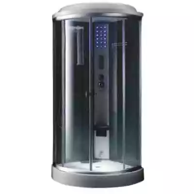 Freestanding Corner Steam Shower With Clear Tempered Glass And Sliding Doors New • $2398.10