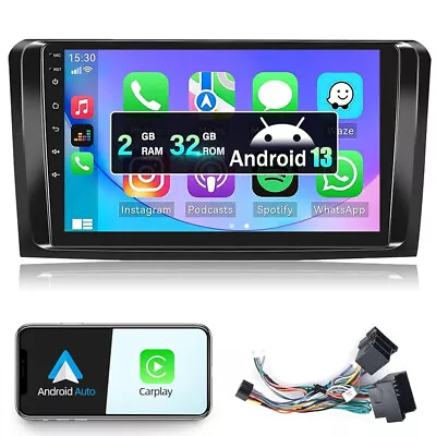 For Mercedes Benz Ml-w164 Gl-x164 Apple Carplay Car Radio Android 13 Gps 2g+32gb • $149.99