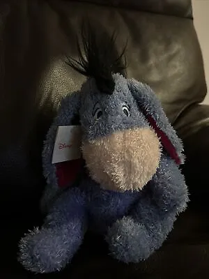 Disney Store Retro Scruffy Sitting Up Eeyore Plush • £5