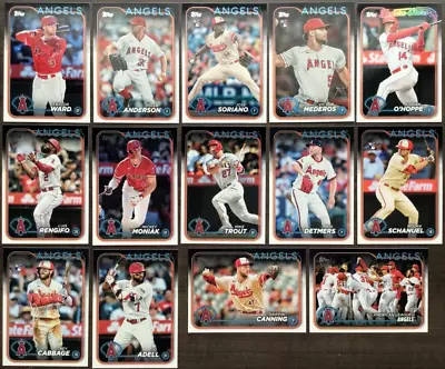 2024 Topps Series 1 Base Team Set Los Angeles Angels Trout Schanuel Cabbage Qty • $3.75