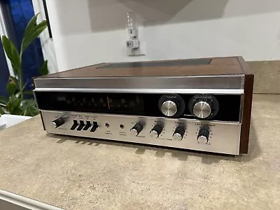 Vintage Sherwood S-7100 AM/FM 25w Stereo Receiver Woodgrain Cabinet - As-is • $110