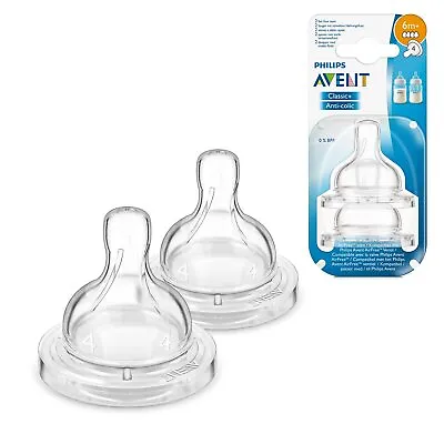 $36.05 • Buy Philips Avent Classic Teat Fast Flow Nipple - 4 Holes/6months+ (Pack Of 2) - F/S