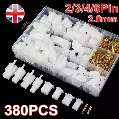 380PCS 2 3 4 6 Pin Automotive Wire Connector Male Female Cable Terminal Plug Kit • £9.88