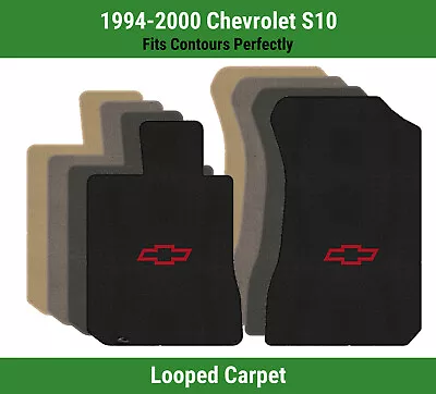 Lloyd Classic Loop Front Mats For '94-00 Chevy S10 W/Red Chevy Outline Bowtie • $138.99