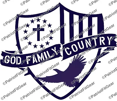 God Family CountryFaith Family FreedomEagleWe The PeopleCustom Vinyl Decal • $5.95