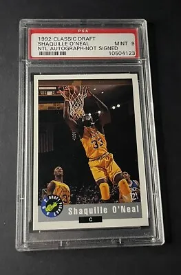 1992 Classic Draft Shaquille O’Neal National Autograph - NOT SIGNED Please Read • $99.95