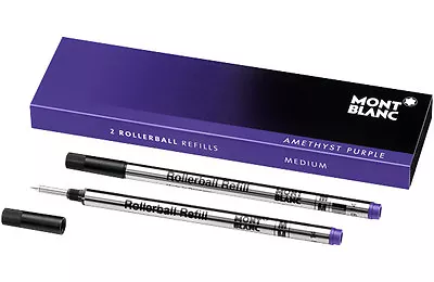 Montblanc Rollerball Pen Amethyst Purple Medium Pt New In Box 106931  2 Refills • $34.75