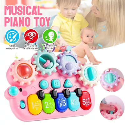 Baby Musical Hedgehog Toys Toddlers Piano Keyboard Toy Educational Learning Toy • £8.89