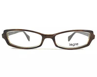 Legre Eyeglasses Frames LE-035 Col.123 Brown Horn Rectangular Cat Eye 51-18-135 • $59.99