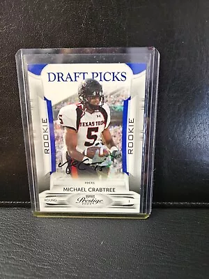 2009 Prestige Michael Crabtree Autograph 14/299 • $18