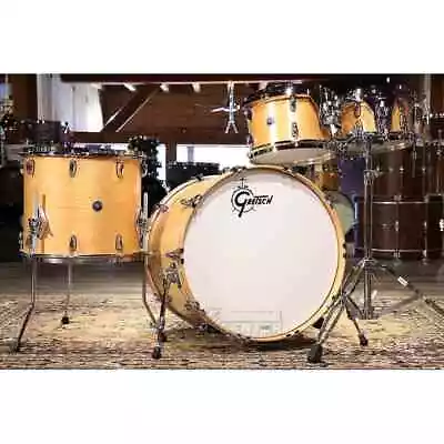 Used Gretsch Brooklyn 4pc Euro Drum Set Satin Natural • $2529.99
