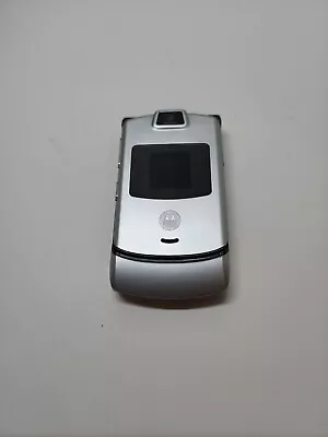 Motorola Razr V3 Verizon Silver Cell Phone Untested For Parts Bin G2 • $15