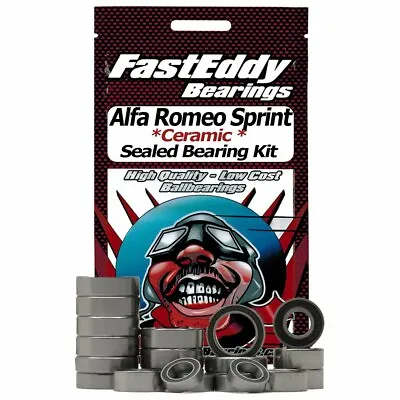 Tamiya Alfa Romeo Sprint GTA FF-02 Ceramic Rubber Sealed Bearing Kit • $61.99