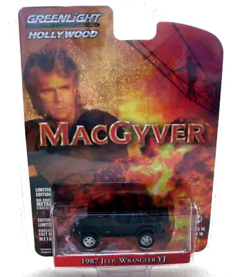 Macgyver TV Series Show 1987 Jeep Wrangler YJ Open Top Greenlight Hollywood Car • $99