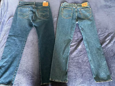 Lot Of 2 Levi's 501 Men's Jeans Size 34x32 • $70.74