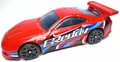 2012 Hot Wheels Toyota Supra Greddy Red 1:64 Diecast 2 7/8  Car W/ Blue & White • $10.99