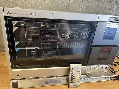 Mitsubishi Z-40 Interplay Amplifier Turntable Cassette Player FM/AM Tuner. • $550