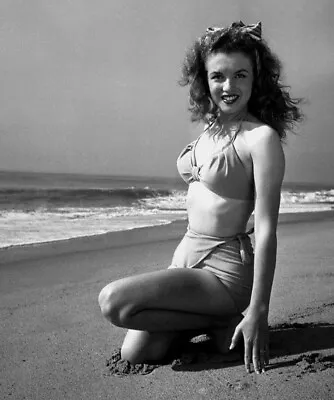 Marilyn Monroe Young Norma Jean Baker On Beach  8x10 PRINT PHOTO • $6.98