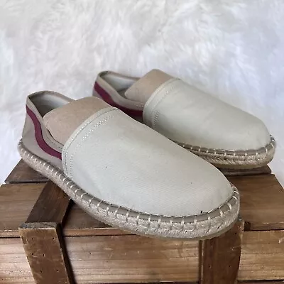 ZARA Men's Espadrille Slip On Shoes Tan Sz 8 EU 41 • $25