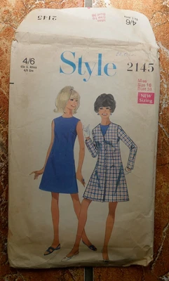£0.99 • Buy Vintage 1960s STYLE Dress Pattern #2145 - No Reserve