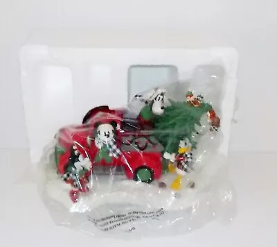 Disney Parks Mickey Red Truck Lighted Figurine - New In Box • $110