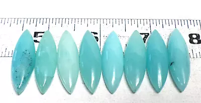 8 - 33x10x6mm Marquise Navette Blue Quartz Stones 8.162 Carats Each 32Cts • $8