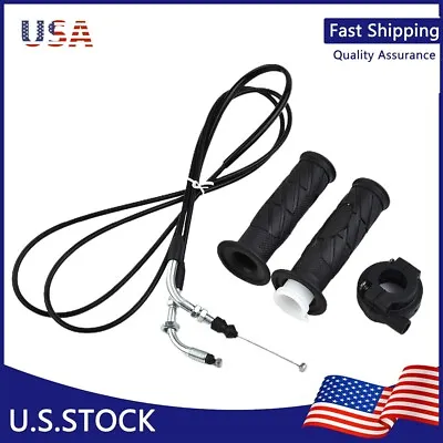 2Pcs Moped Scooter Throttle Turn Handlebar Grip Cable For GY6125-150CCATV Bike • $31.37