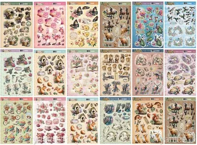 Hunkydory Call Of The Wild & Flowers Decoupage Card Toppers P&P Discounts Pick • £1.49