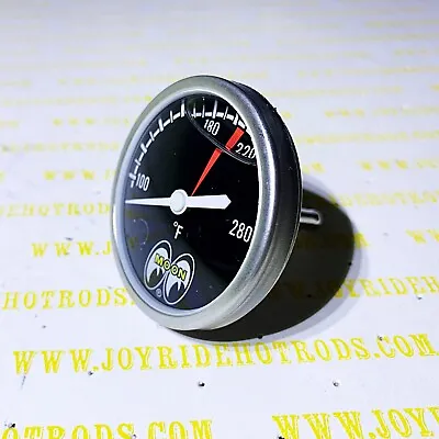 Direct Fit Engine TEMPERATURE Gauge - 2 1/4  OD - MOONEYES -  Liquid Filled • $64.95